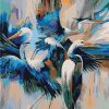 Abstract Crane Art Paint By Numbers