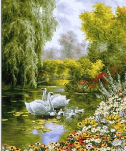 Swans and Waterfowl Paint By Numbers