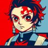 Tanjiro Kamado Demon Slayer Paint By Numbers