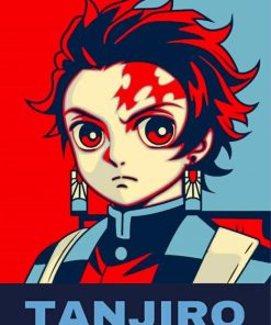Tanjiro Kamado Demon Slayer Paint By Numbers