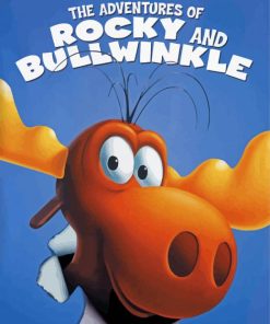 Rocky and Bullwinkle Animation Paint By Numbers