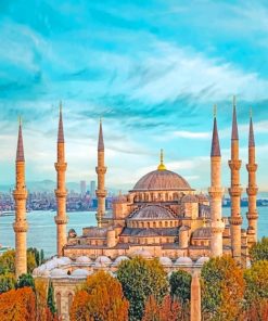 The Blue Mosque Turkey Paint By Numbers