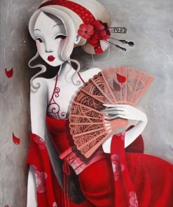 Red Mistress Girl Paint By Numbers