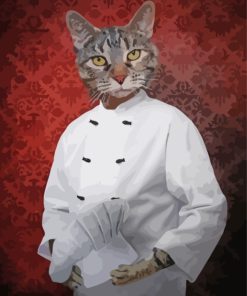 Chef Cat Paint By Numbers Kit
