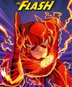 The Flash Animation Heroes Paint By Numbers