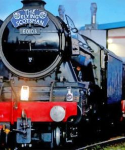 Engines Flying Scotsman Steam Trains Paint By Numbers