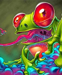 Colorful Frog Animals Paint By Numbers