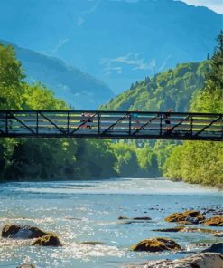 Giffre River French Landscapes Paint By Numbers