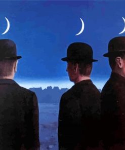 Rene Magritte Man Paint By Numbers