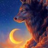 The Night Wolf Animal Art Paint By Numbers