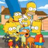 Simpsons Family Cartoon Paint By Numbers