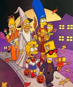 The Simpsons Halloween Fun Paint By Numbers