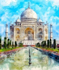 Taj Mahal Landmark Paint By Numbers
