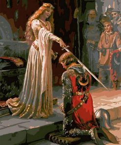 Edmund Leighton Classic Paint By Numbers