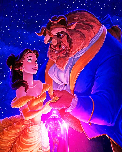 Finalized Beauty and the Beast Artwork