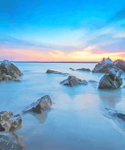 Tranquil Blue Sea Paint By Numbers