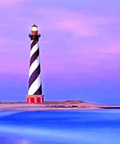 Cape Hatteras Lighthouse North Carolina Paint By Numbers
