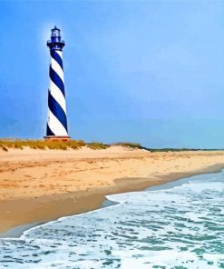 Scenic Cape Hatteras Lighthouse Paint By Numbers