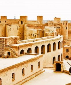 Herat Citadel Historical Monument Paint By Numbers