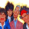 The Rolling Stones Caricature Paint By Numbers