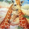 Giraffe Hug Art Paint By Numbers
