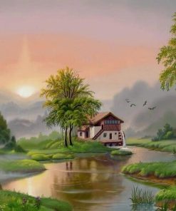 River Landscape Paint By Numbers