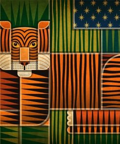 Illusion Tiger Animal Paint By Numbers