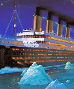 Titanic Ocean Scene Paint By Numbers