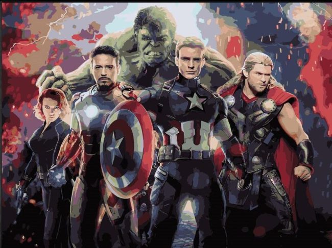 Avengers Superhero Marvel Paint By Numbers