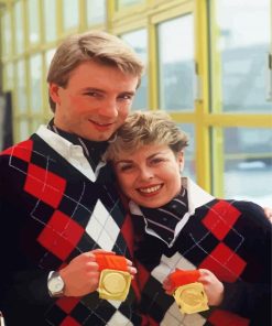 Torvill And Dean Iconic Dancers Paint By Numbers