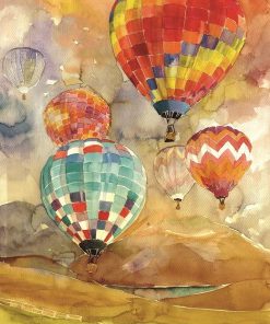 Scenic Hot Air Balloons Paint By Numbers
