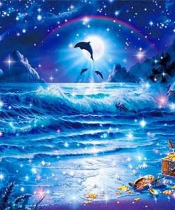 Ocean Treasure Seascape Paint By Numbers