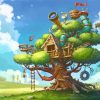 Fantasy Tree House Paint By Numbers