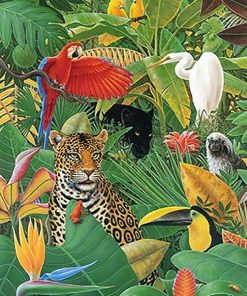 Tropical Creatures Paint By Numbers