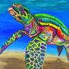 Tropical Sea Turtle Paint By Numbers