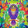Tropical Owl Mandala Paint By Numbers