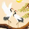 White Crane Duo Paint By Numbers