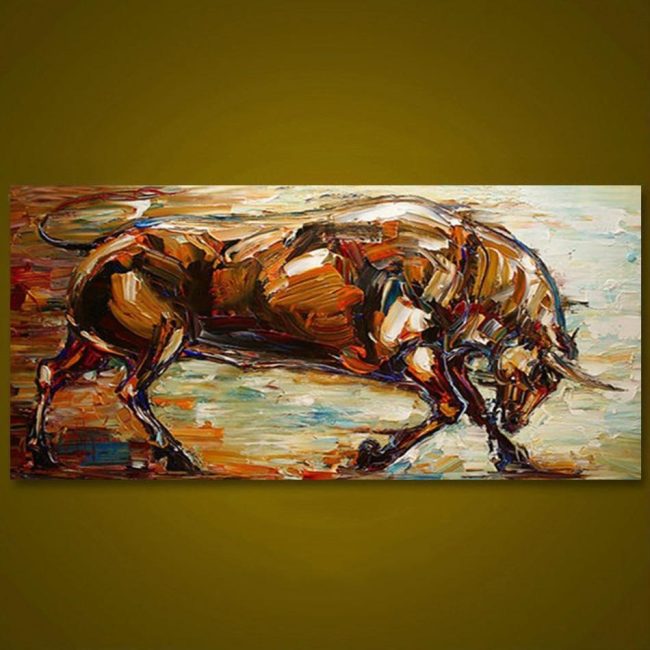 Bold Bull Animal Paint By Numbers