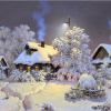 Snowy Winter City Escape Paint By Numbers