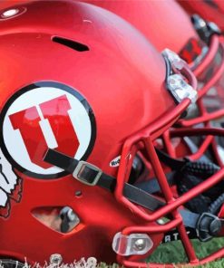 Utah Utes Football Helmet Paint By Numbers