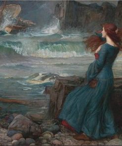 Lonely Wave Scene Woman Paint By Numbers