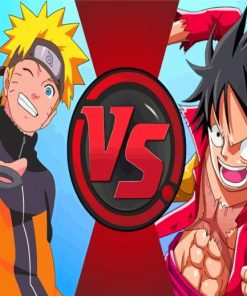 Uzumaki Naruto and Luffy Anime Paint By Numbers