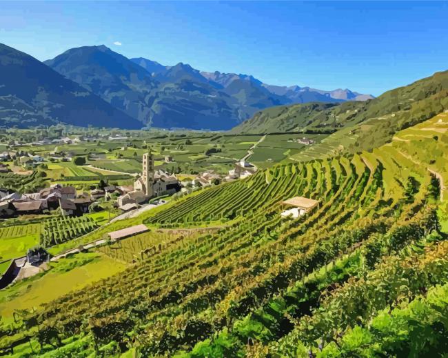 Completing Majestic Valtellina Artwork