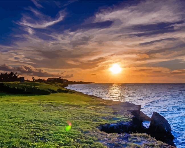 Finalizing Varadero Beach Sunrise Artwork