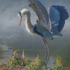 Great Blue Heron Wildlife Paint By Numbers