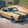 Vintage Mercury Cougar Car Paint By Numbers