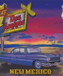 Classic Route 66 Cars Paint By Numbers