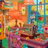 Vintage Sewing Machines Paint By Numbers