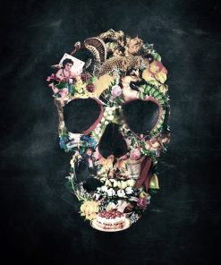 Skull Abstract Art Paint By Numbers