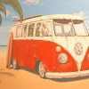 Vintage VW Bus Scenic Paint By Numbers
